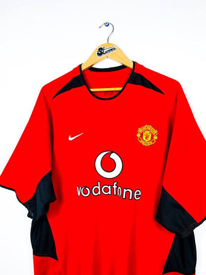 MANCHESTER UNITED 2002/2004 HOME SHIRT #7 RONALDO [XXL]