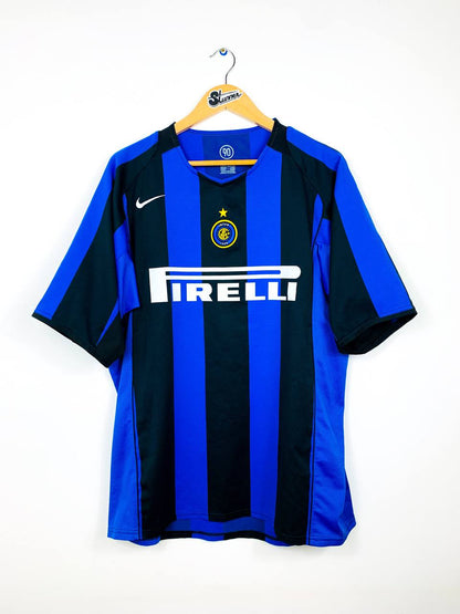 INTER MILAN 2004/2005 HOME SHIRT #10 ADRIANO