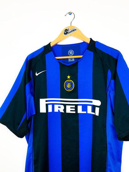 INTER MILAN 2004/2005 HOME SHIRT #10 ADRIANO