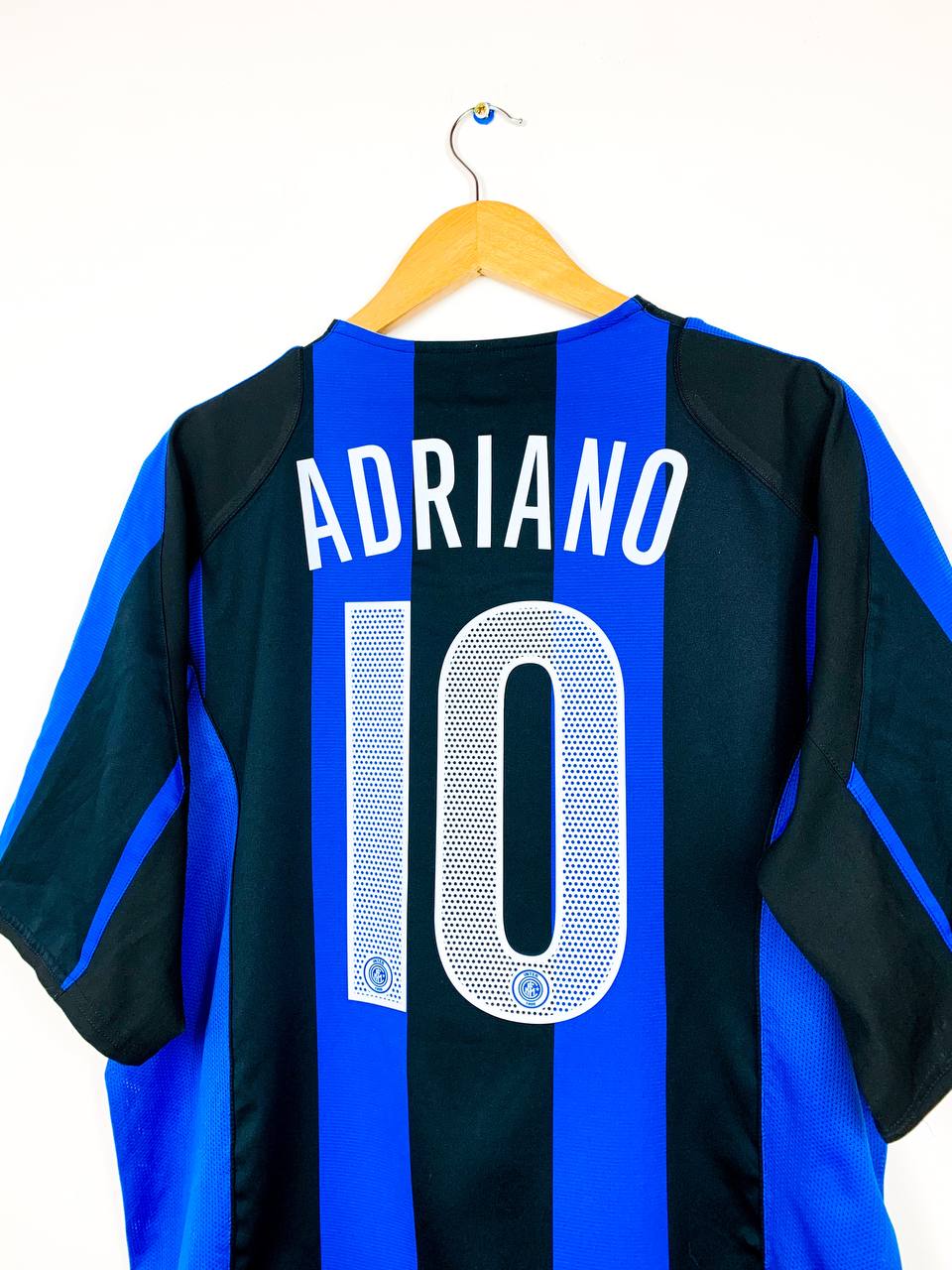 INTER MILAN 2004/2005 HOME SHIRT #10 ADRIANO