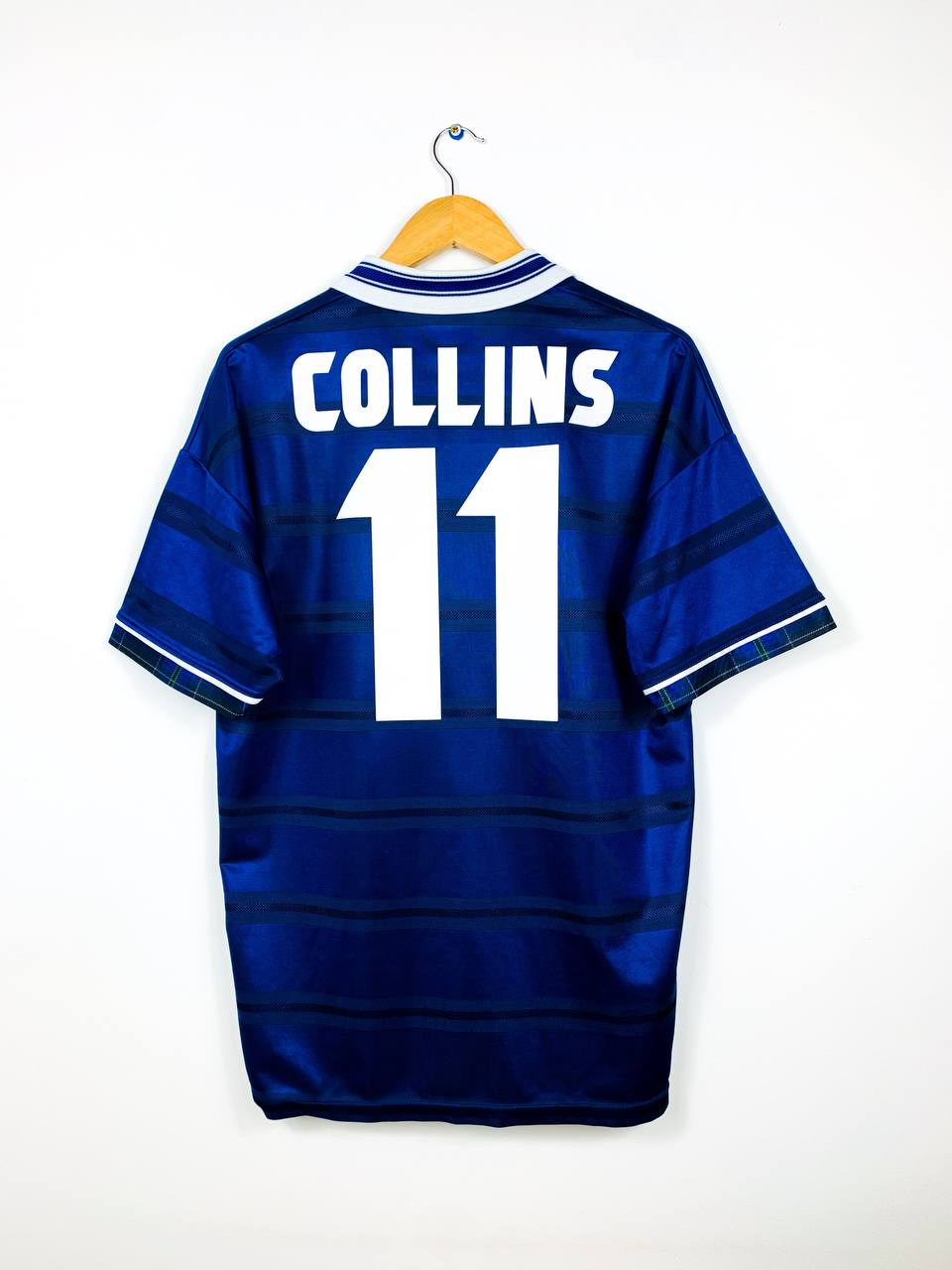 SCOTLAND 1998/2000 HOME SHIRT #11 COLLINS