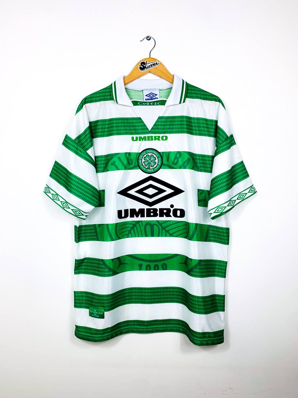 CELTIC 1997/1999 HOME SHIRT #7 LARSSON
