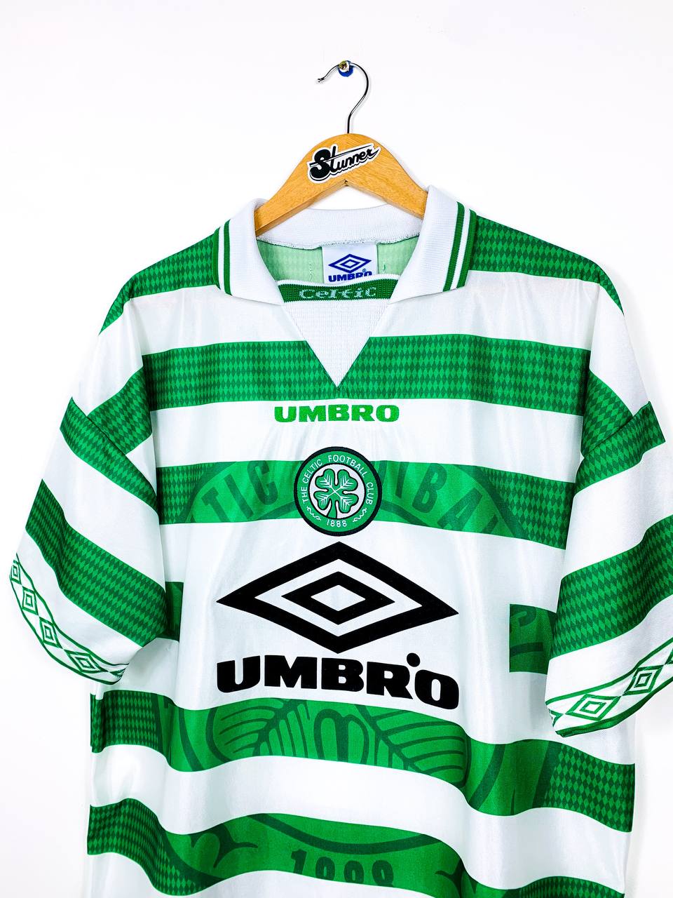 CELTIC 1997/1999 HOME SHIRT #7 LARSSON