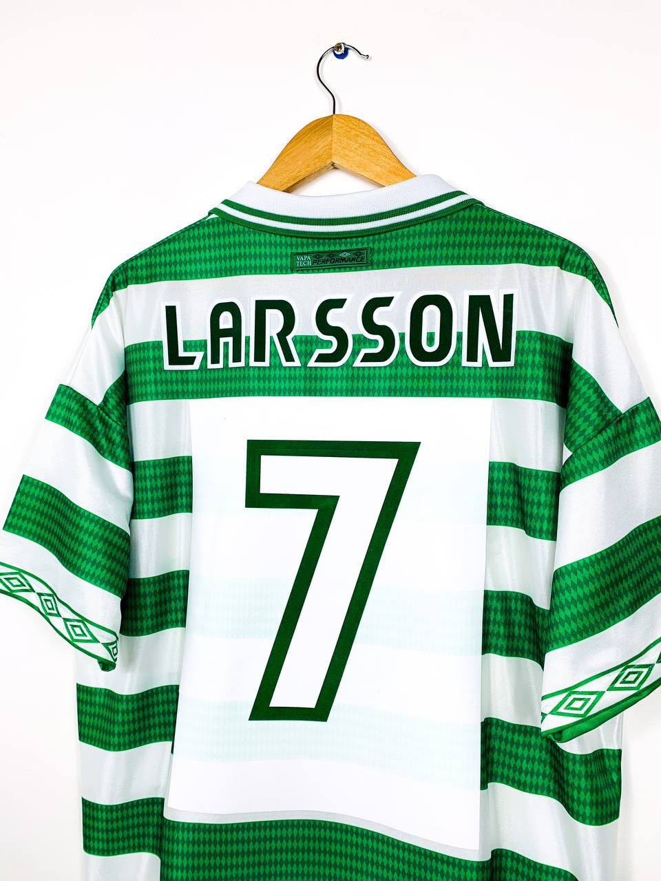 CELTIC 1997/1999 HOME SHIRT #7 LARSSON