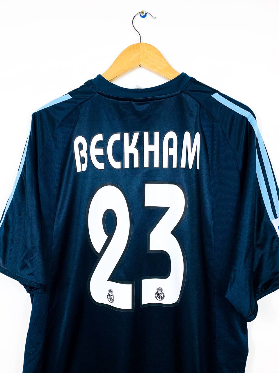 REAL MADRID 2003/2004 AWAY SHIRT #23 BECKHAM
