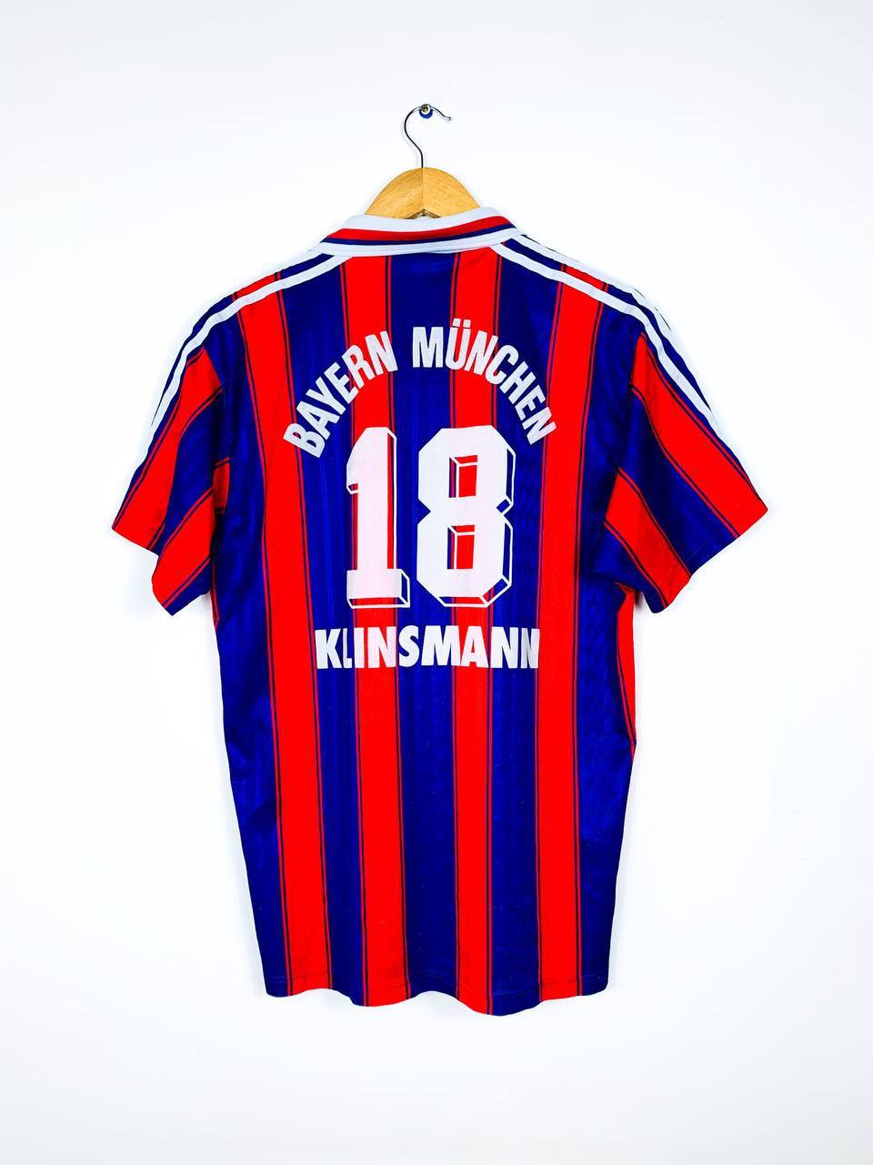 BAYERN MUNICH 1995/1997 HOME SHIRT #18 KLINSMANN