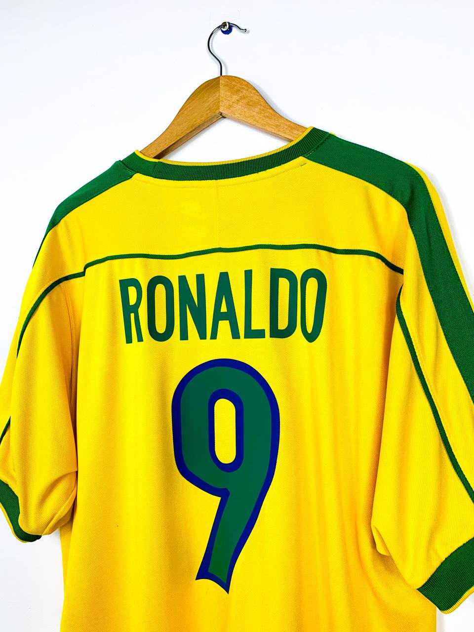 BRAZIL 1998/2000 HOME SHIRT #9 RONALDO