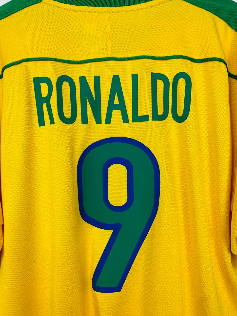 BRAZIL 1998/2000 HOME SHIRT #9 RONALDO