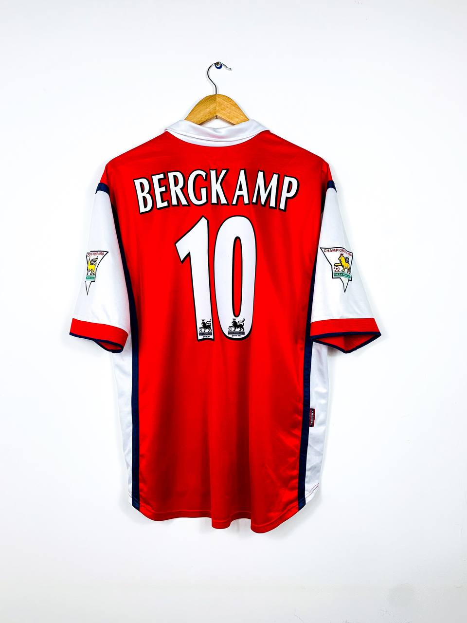 ARSENAL 1998/1999 HOME SHIRT #10 BERGKAMP [L]