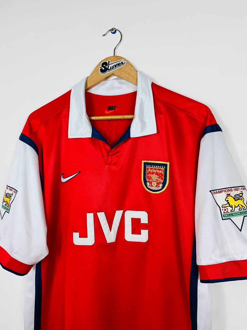 ARSENAL 1998/1999 HOME SHIRT #10 BERGKAMP [L]