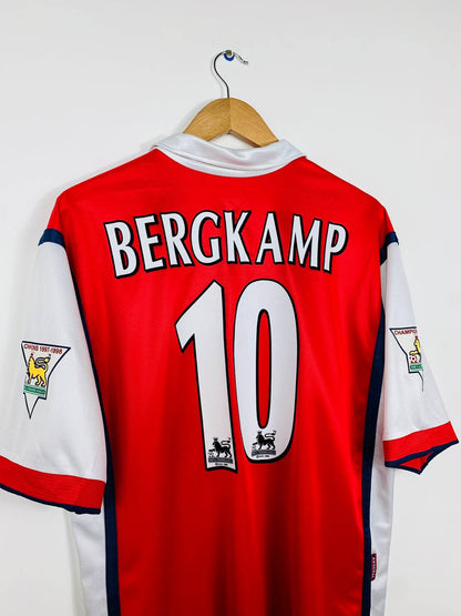 ARSENAL 1998/1999 HOME SHIRT #10 BERGKAMP [L]