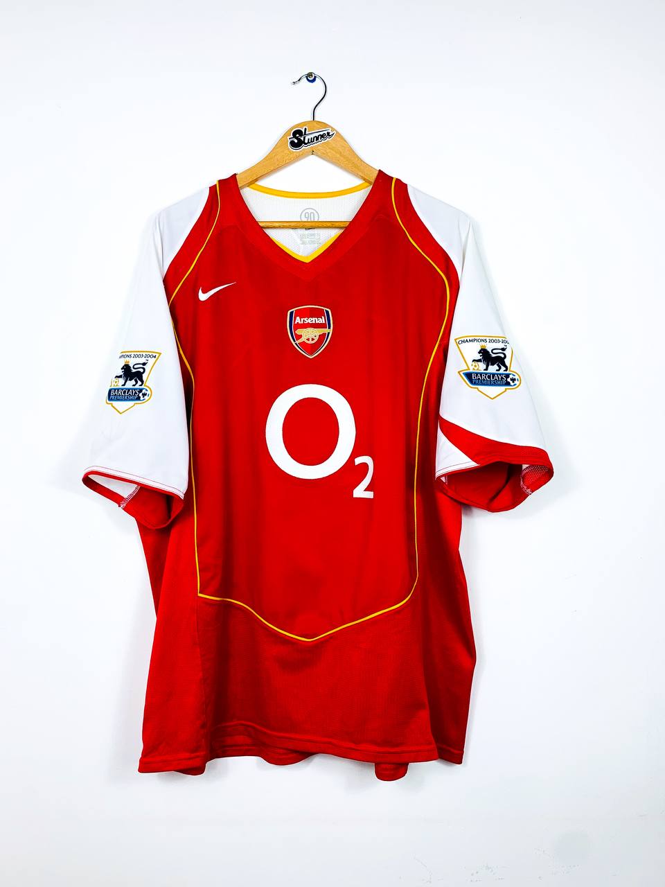 ARSENAL 2004/2005 HOME SHIRT #10 BERGKAMP [XXL]