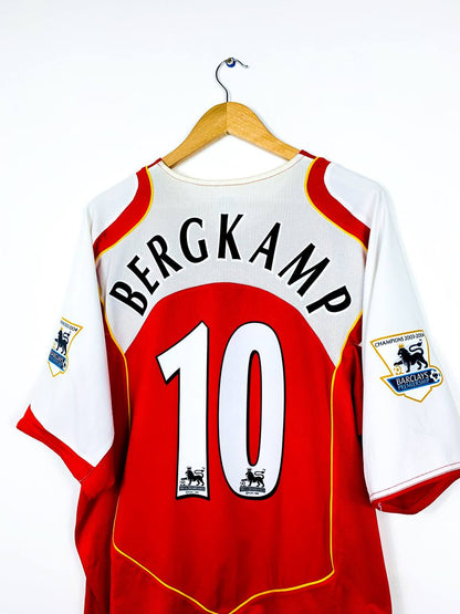 ARSENAL 2004/2005 HOME SHIRT #10 BERGKAMP [XXL]