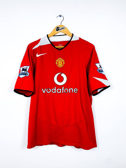 MANCHESTER UNITED 2004/2006 HOME SHIRT #18 SCHOLES