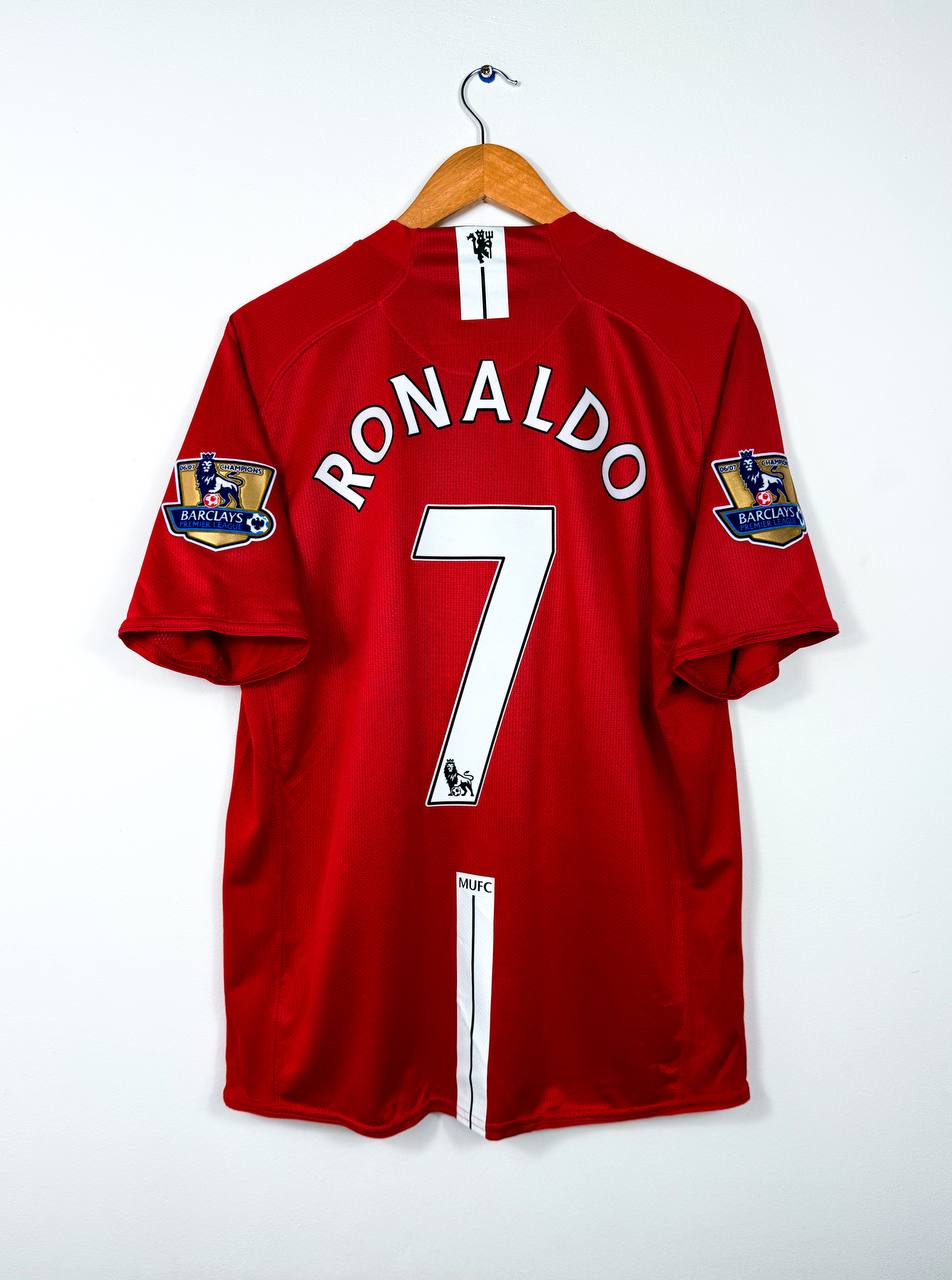 MANCHESTER UNITED 2007/2009 HOME SHIRT #7 RONALDO [L]