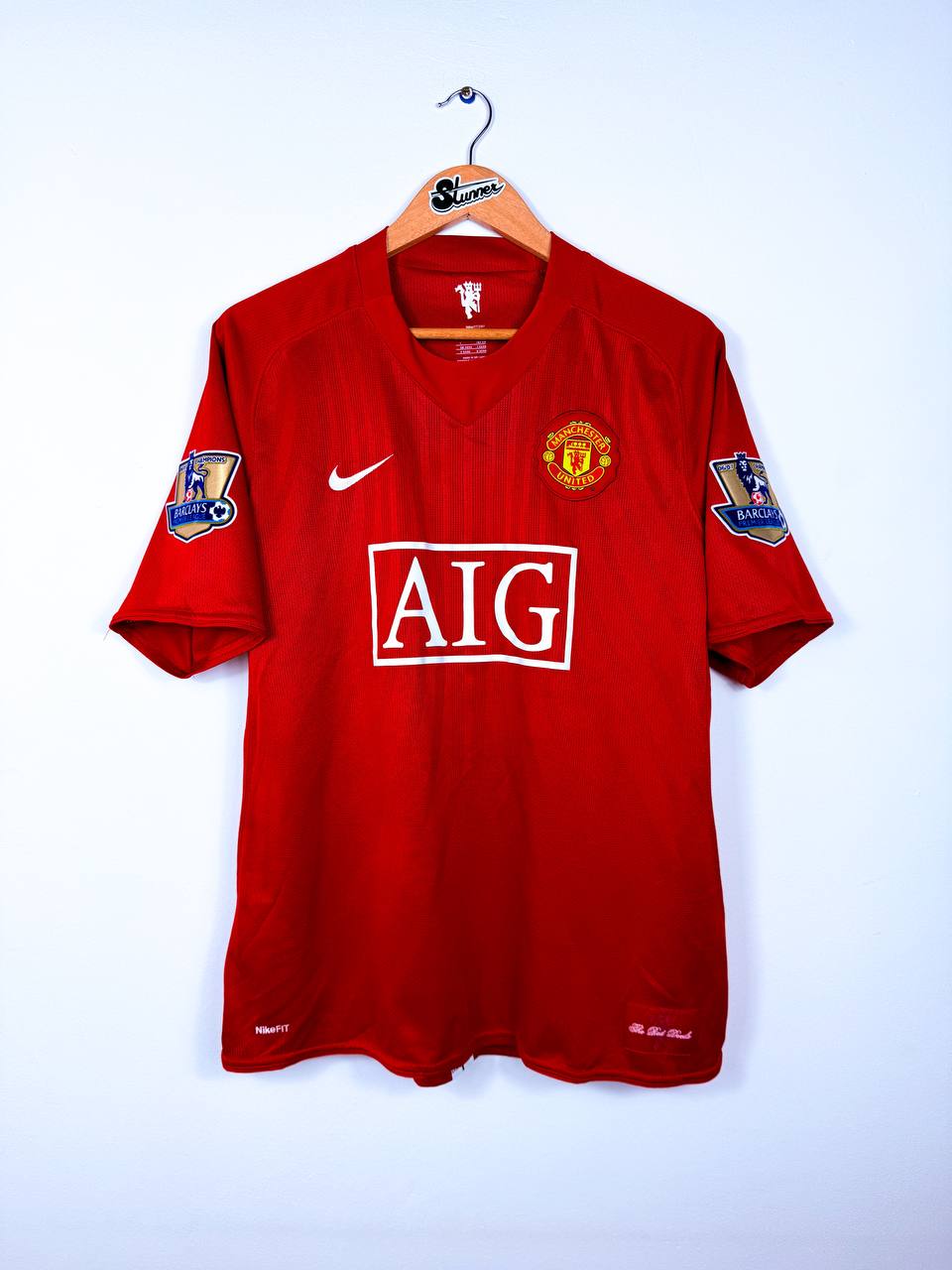 MANCHESTER UNITED 2007/2009 HOME SHIRT #7 RONALDO [L]