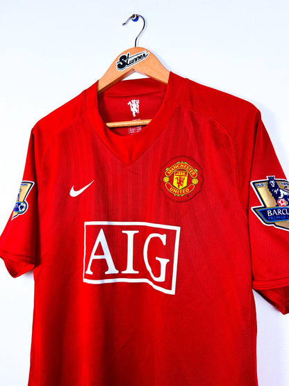 MANCHESTER UNITED 2007/2009 HOME SHIRT #7 RONALDO [L]