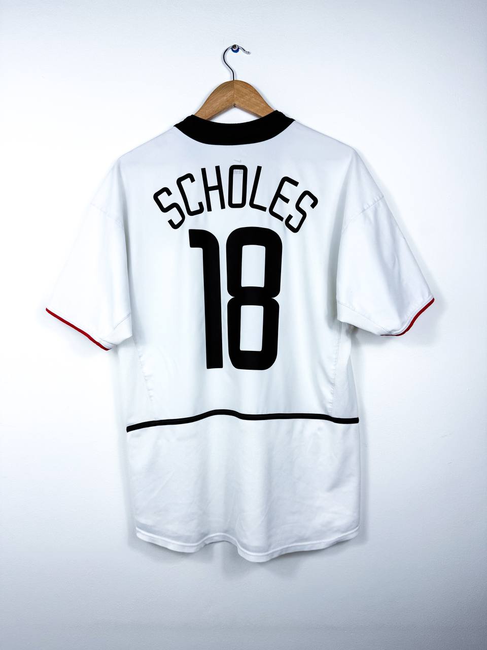 MANCHESTER UNITED 2002/2003 AWAY SHIRT #18 SCHOLES [M]