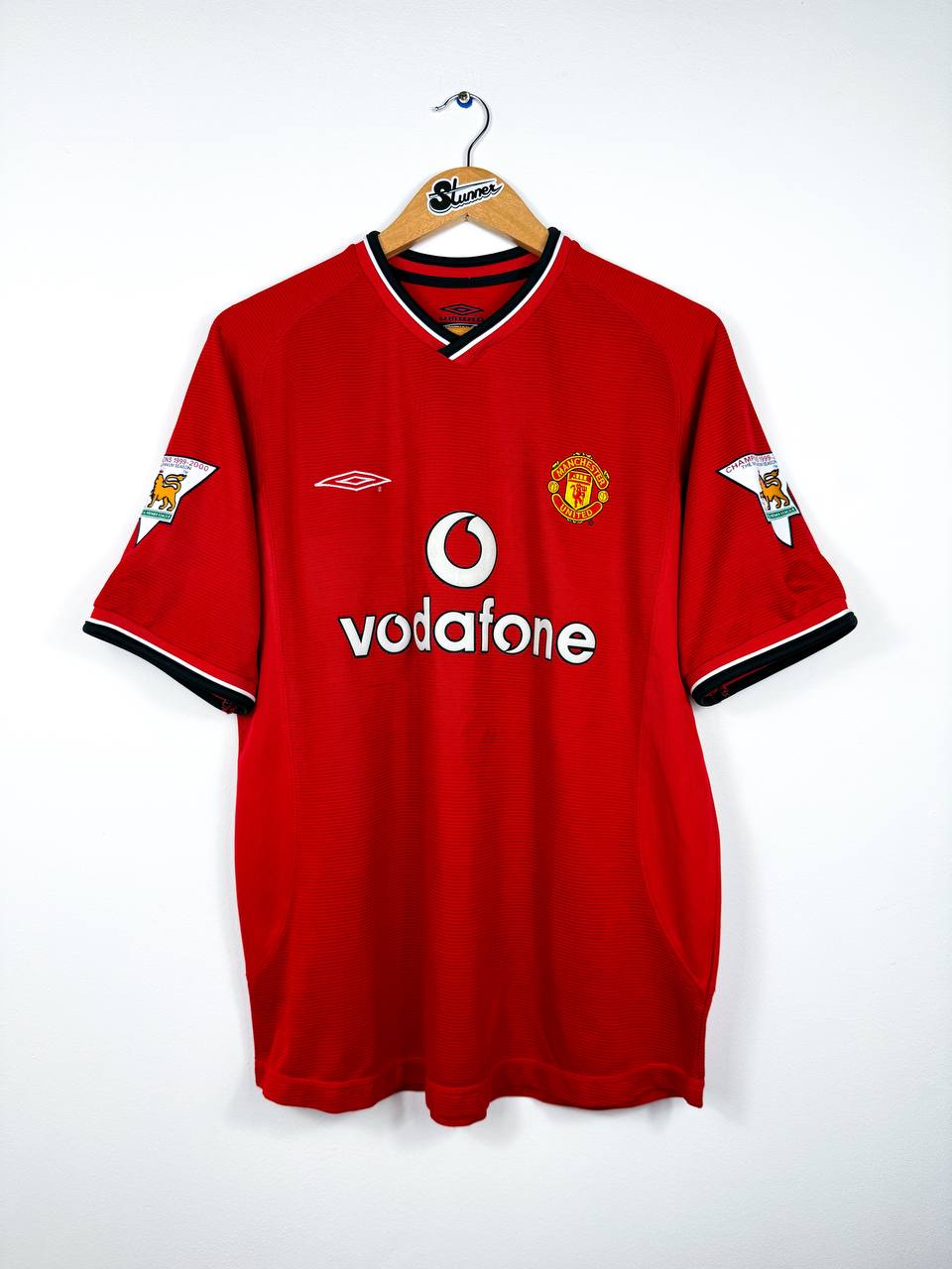 MANCHESTER UNITED 2000/2002 HOME SHIRT #7 BECKHAM [M]