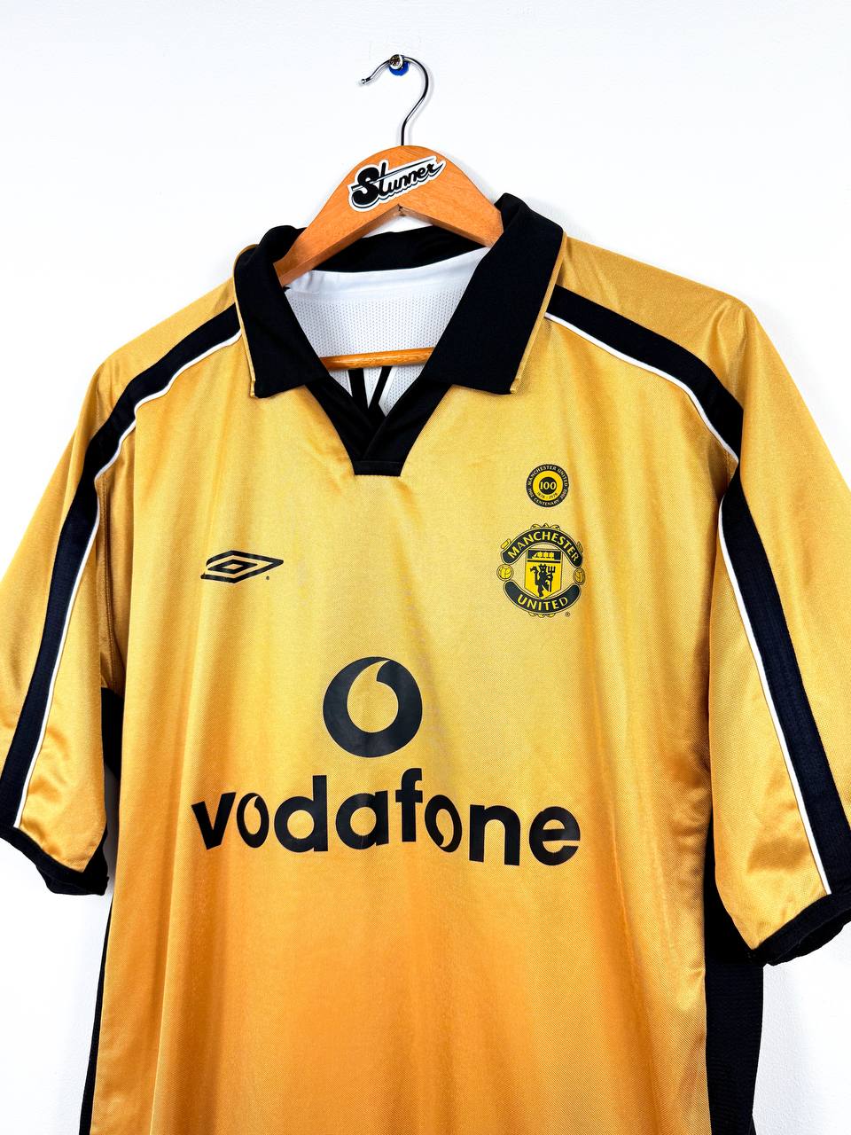 MANCHESTER UNITED 2001/2002 *REVERSIBLE* AWAY/THIRD SHIRT #7 BECKHAM [XL]