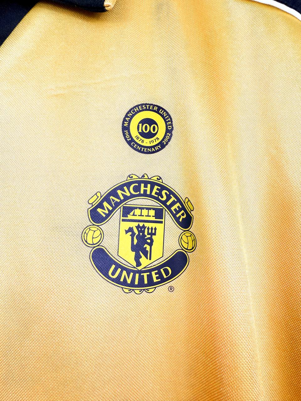 MANCHESTER UNITED 2001/2002 *REVERSIBLE* AWAY/THIRD SHIRT #7 BECKHAM [XL]