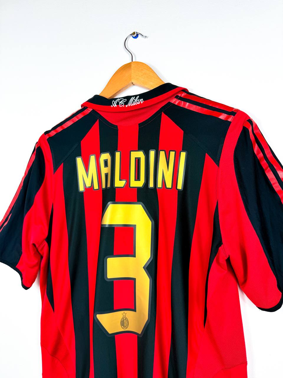 AC MILAN 2005/2006 HOME SHIRT #3 MALDINI