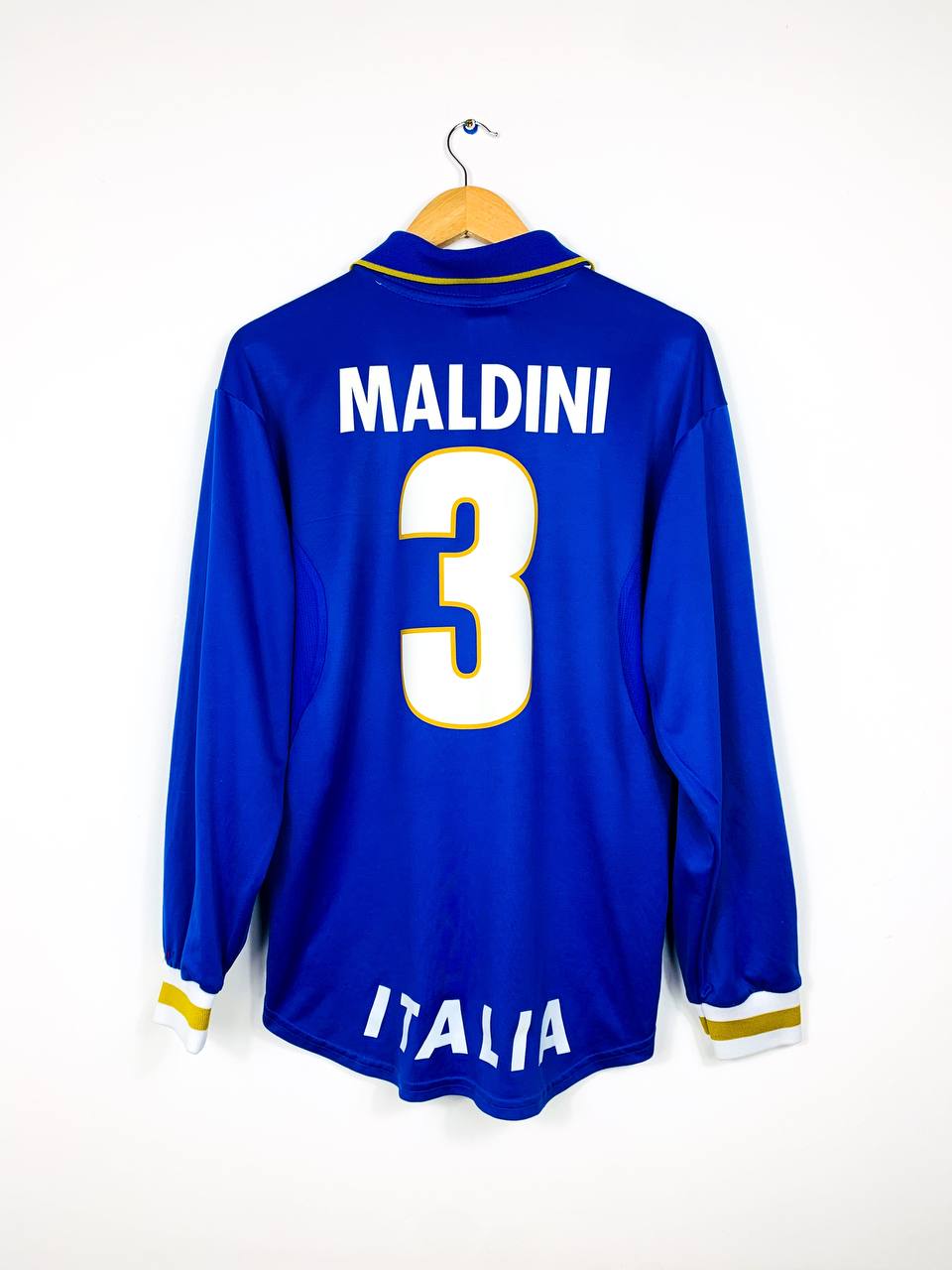 ITALY 1996/1997 HOME SHIRT #3 MALDINI [L/S]