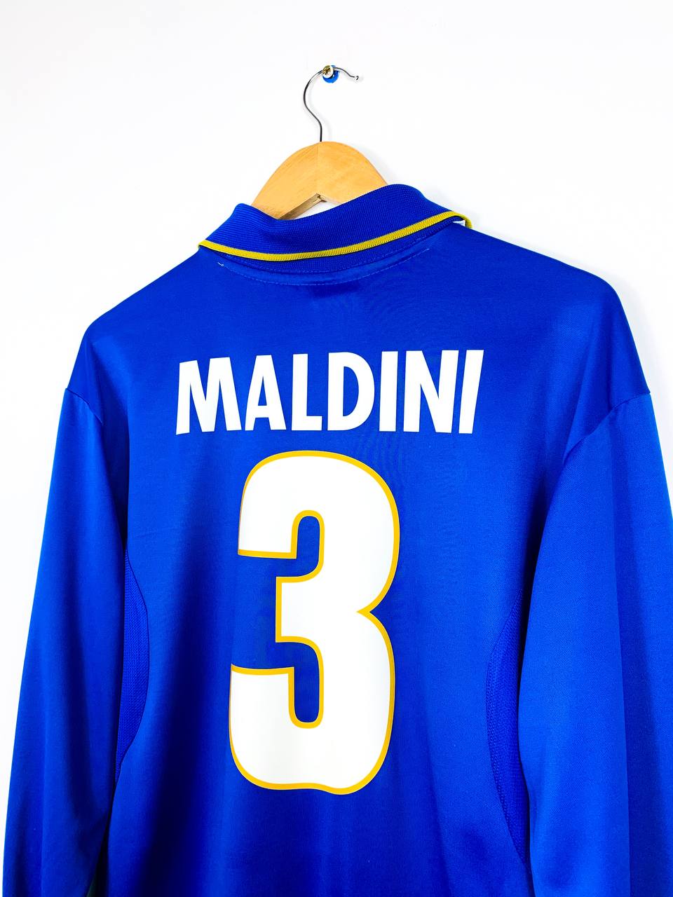 ITALY 1996/1997 HOME SHIRT #3 MALDINI [L/S]