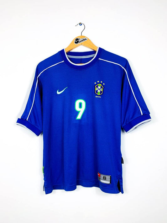 BRAZIL 1998/2000 AWAY SHIRT #9 RONALDO [S]