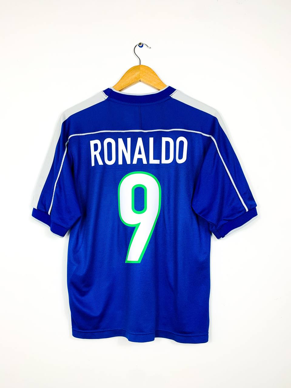 BRAZIL 1998/2000 AWAY SHIRT #9 RONALDO [S]