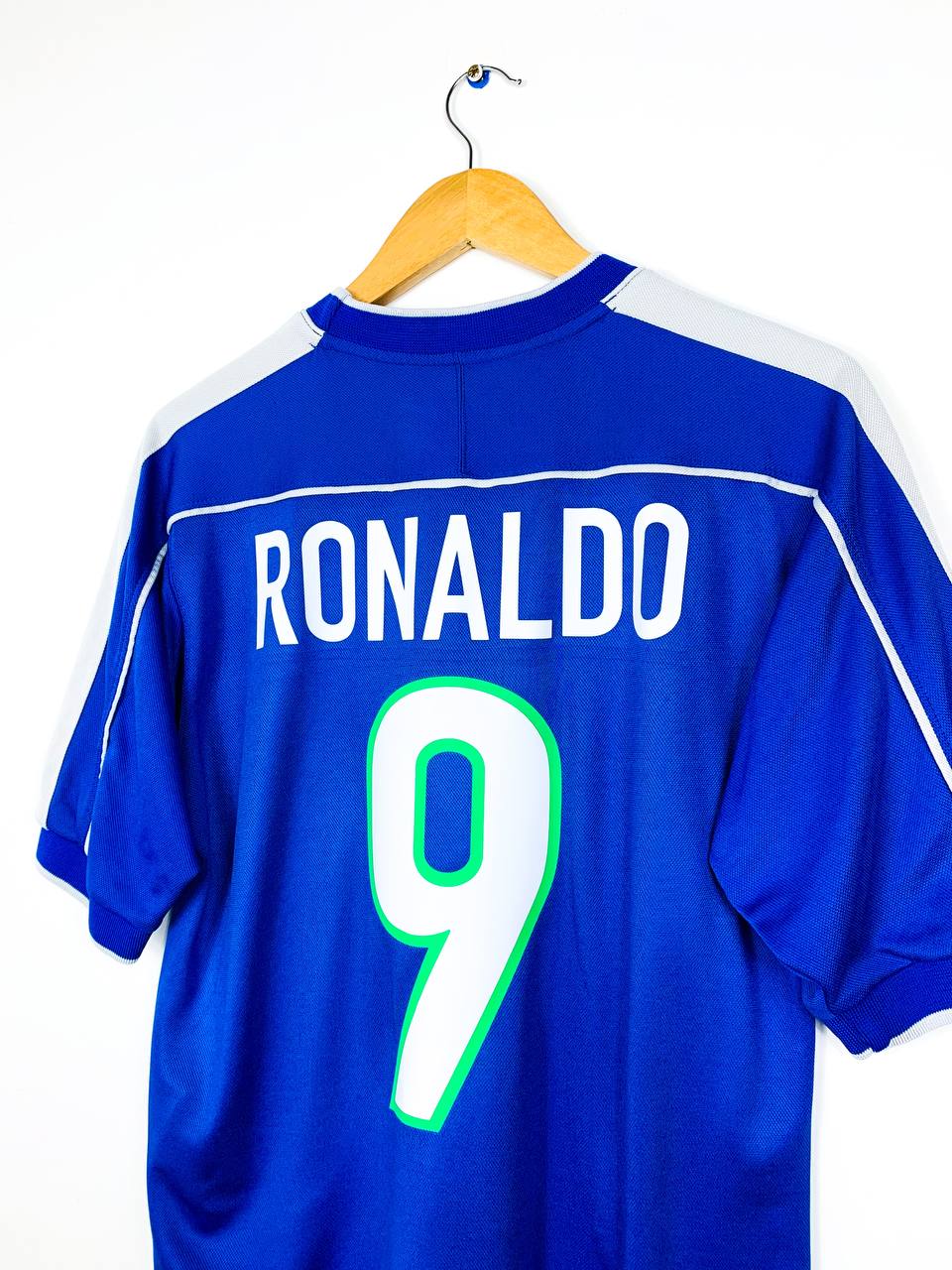 BRAZIL 1998/2000 AWAY SHIRT #9 RONALDO [S]