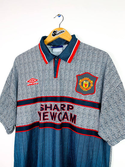 MANCHESTER UNITED 1995/1996 AWAY SHIRT #7 CANTONA [XL]