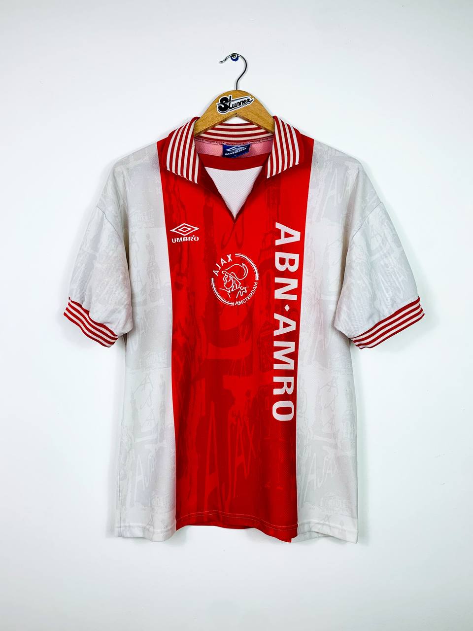 AJAX 1996/1997 HOME SHIRT #11 OVERMARS