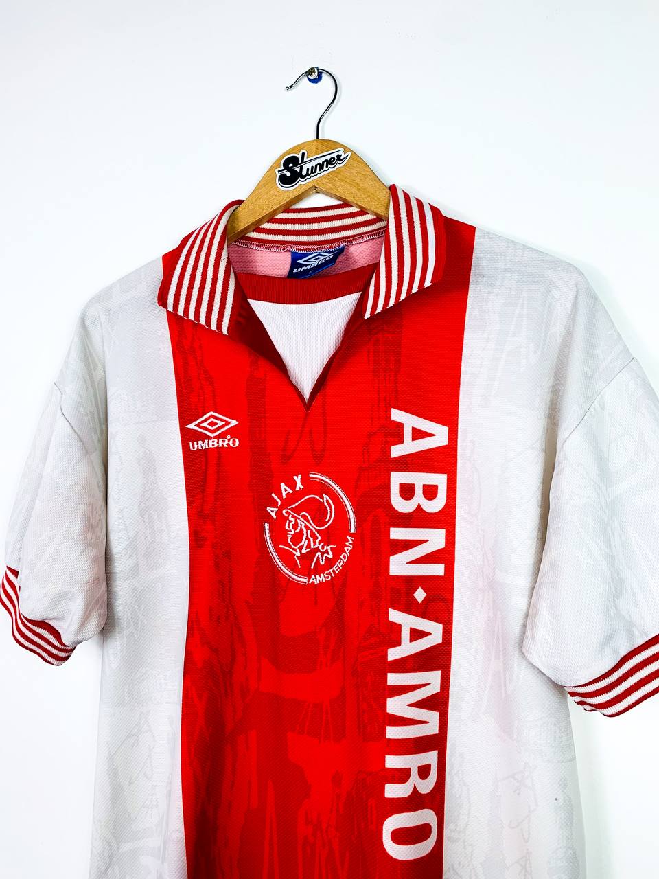 AJAX 1996/1997 HOME SHIRT #11 OVERMARS