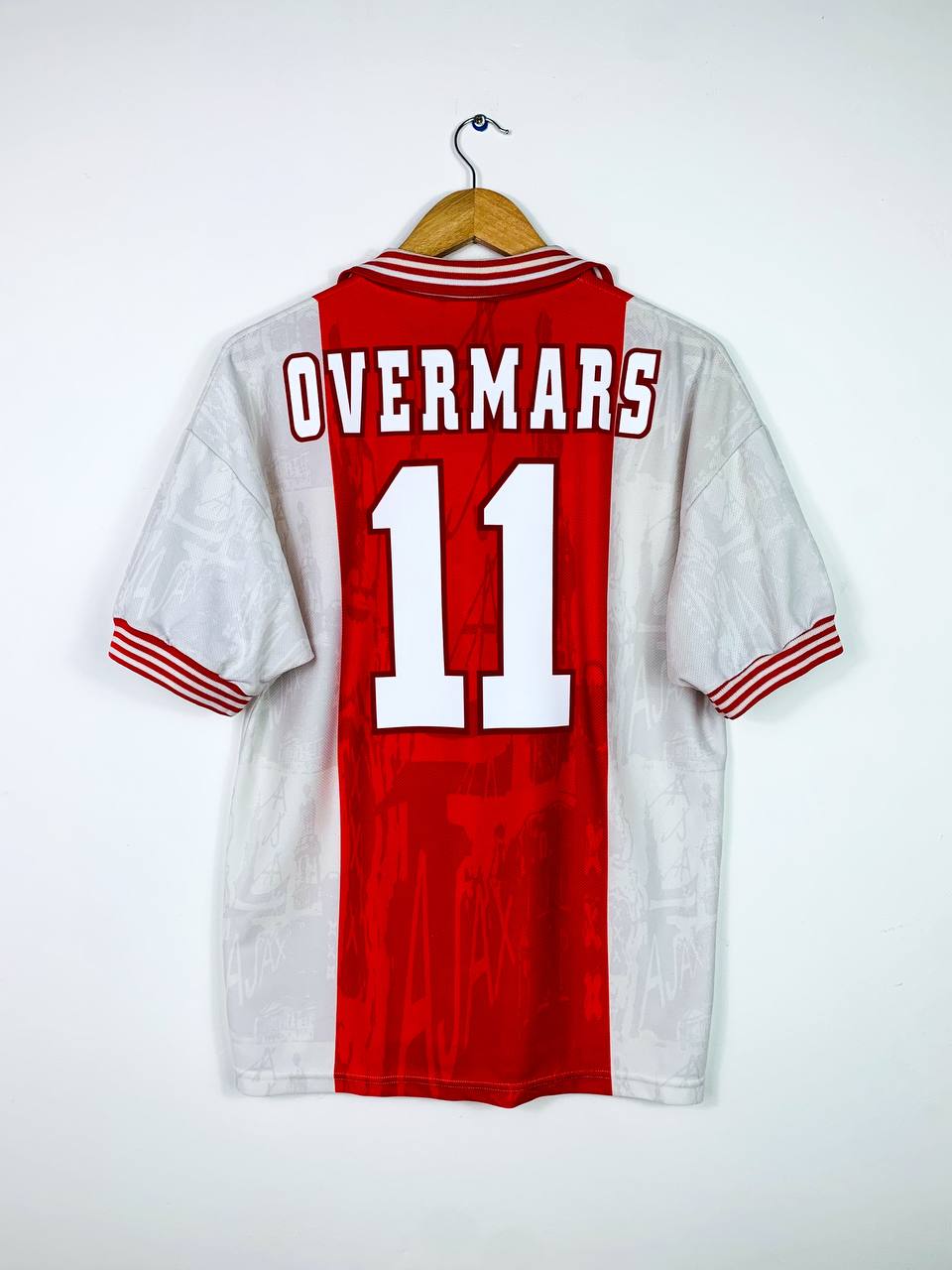 AJAX 1996/1997 HOME SHIRT #11 OVERMARS