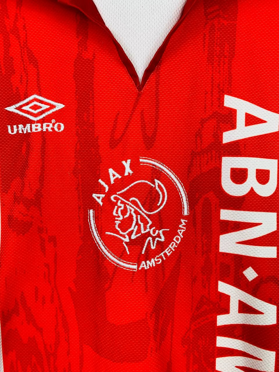 AJAX 1996/1997 HOME SHIRT #11 OVERMARS