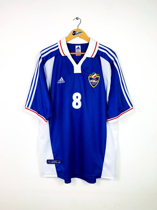 YUGOSLAVIA 2000/2002 HOME SHIRT #8 MIJATOVIC [XL/XXL]