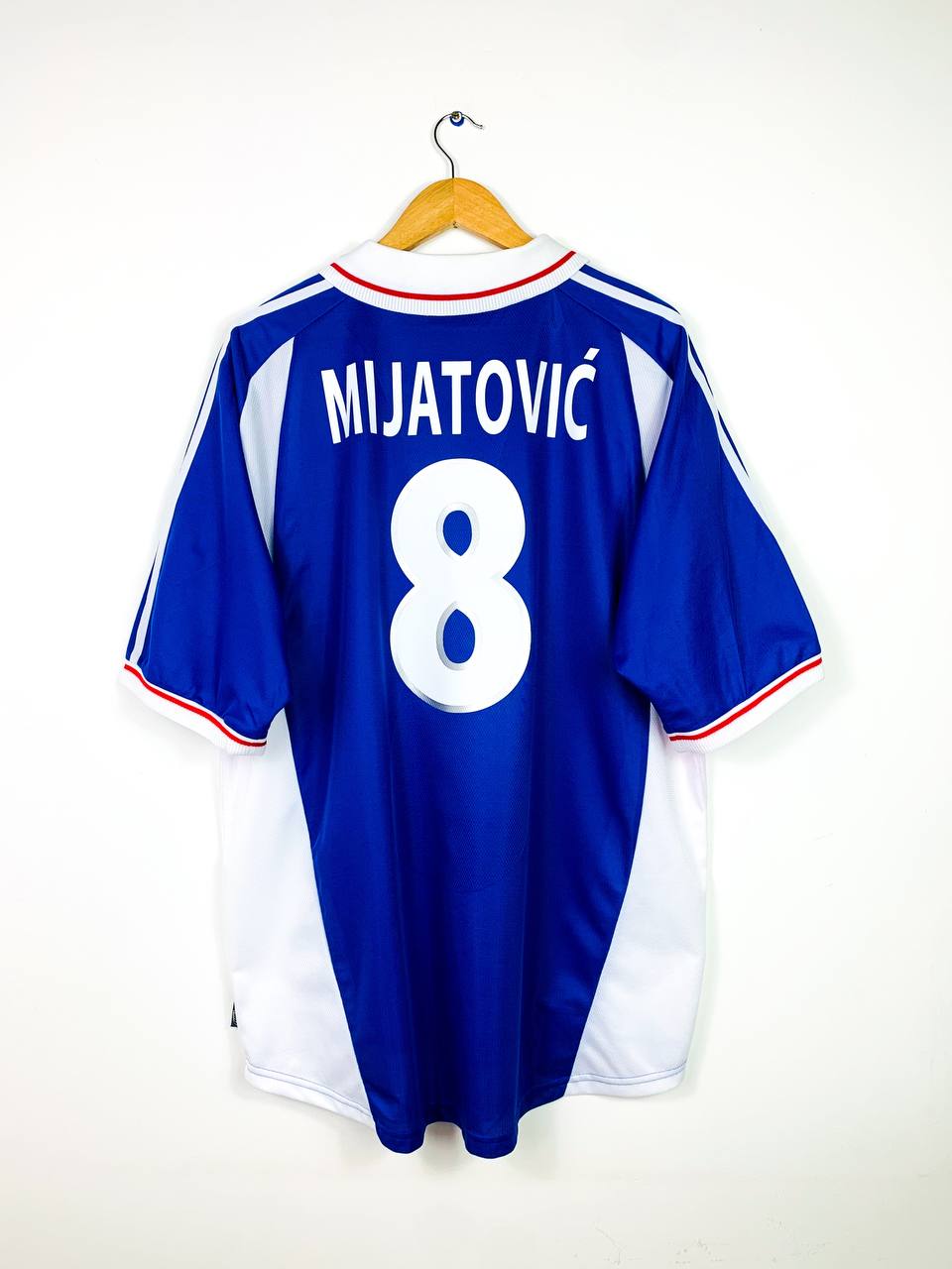 YUGOSLAVIA 2000/2002 HOME SHIRT #8 MIJATOVIC [XL/XXL]