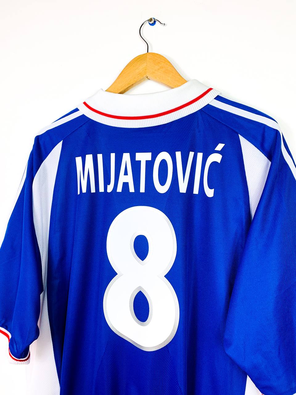 YUGOSLAVIA 2000/2002 HOME SHIRT #8 MIJATOVIC [XL/XXL]