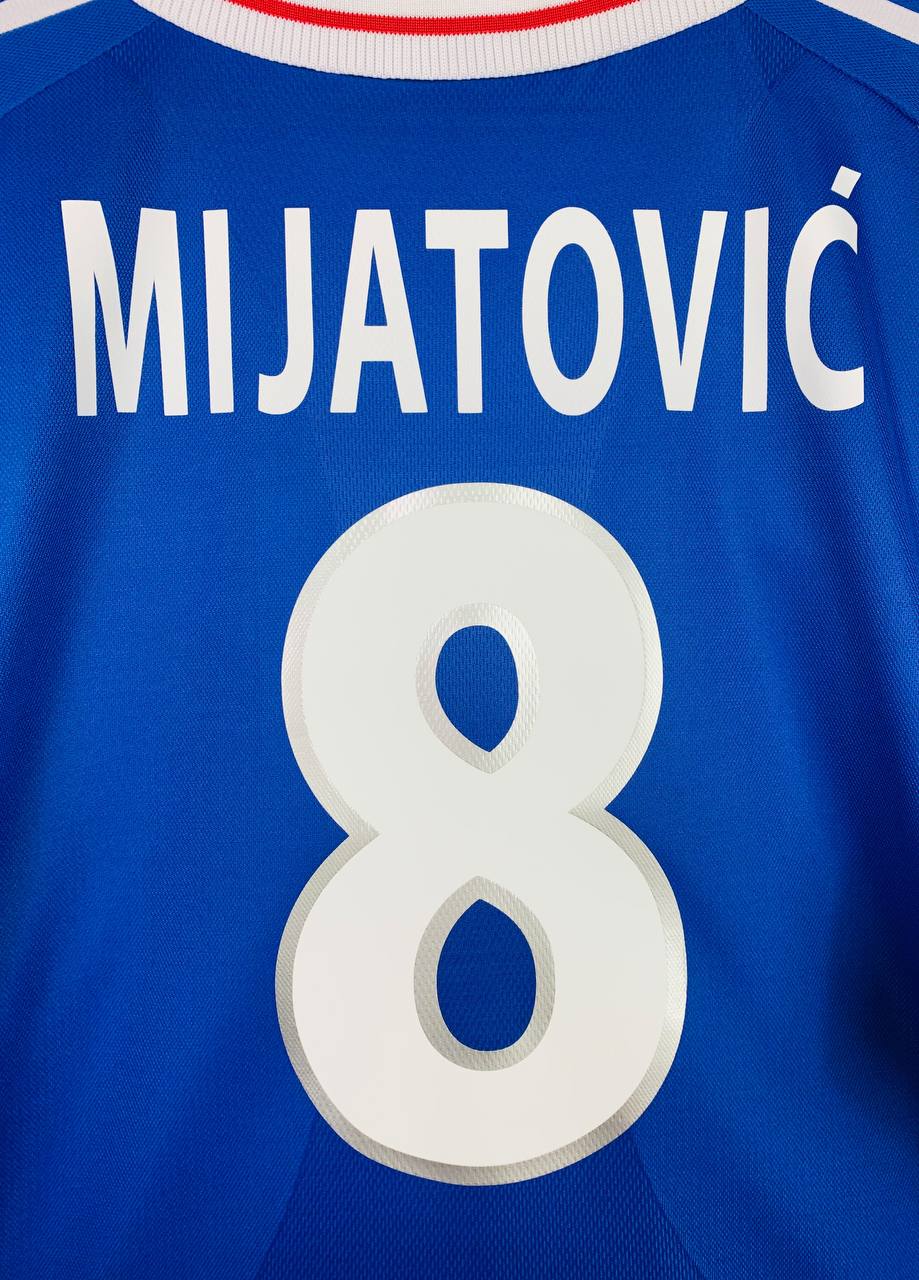 YUGOSLAVIA 2000/2002 HOME SHIRT #8 MIJATOVIC [XL/XXL]
