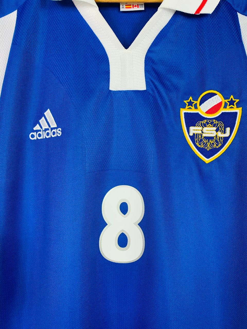 YUGOSLAVIA 2000/2002 HOME SHIRT #8 MIJATOVIC [XL/XXL]
