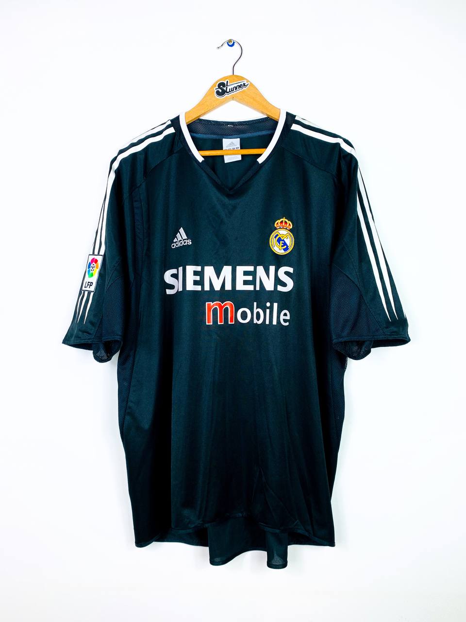 REAL MADRID 2004/2005 AWAY SHIRT #9 RONALDO [XL/XXL]