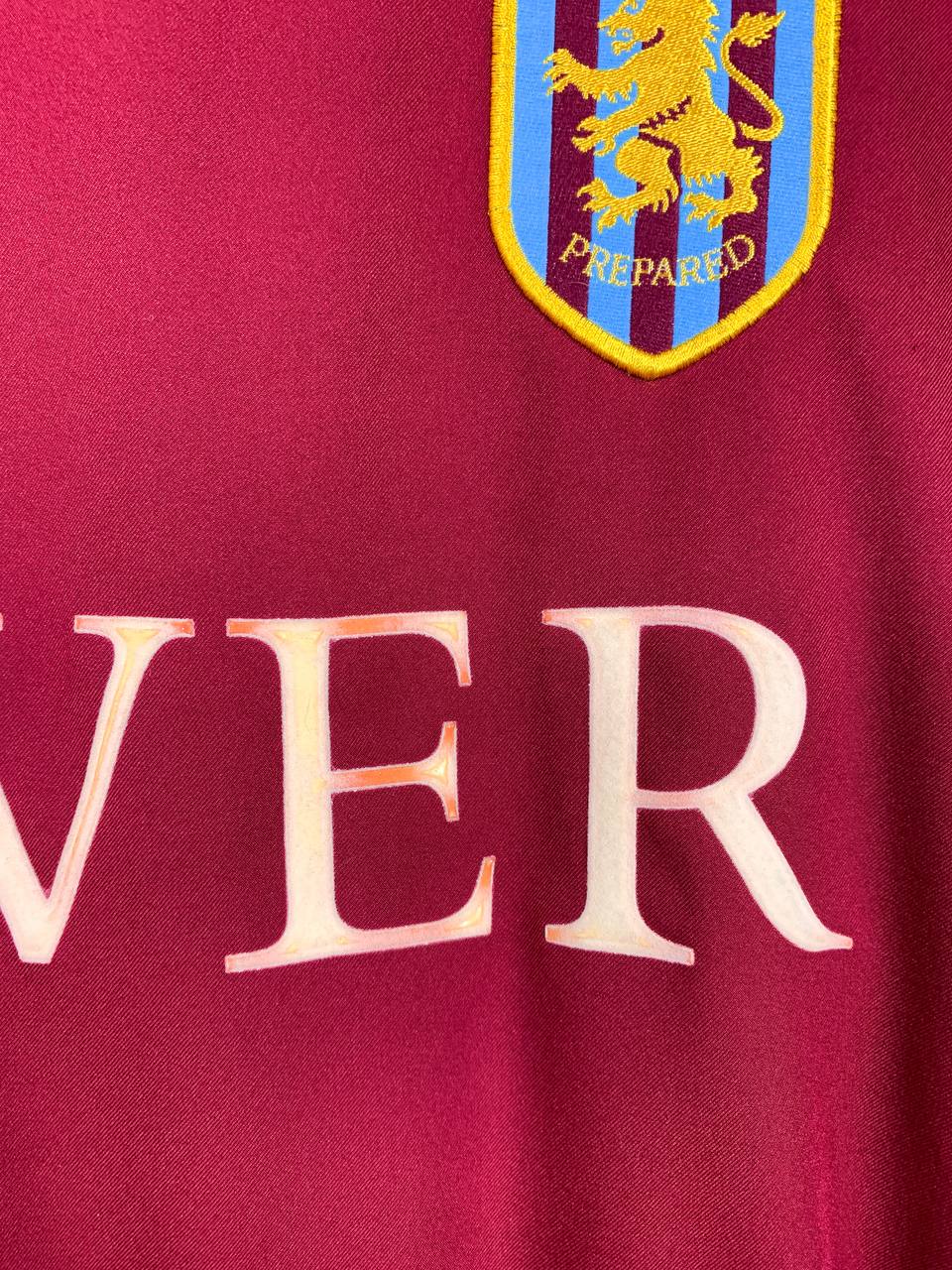 ASTON VILLA 2003/2004 HOME SHIRT #18 ANGEL [L/XL]