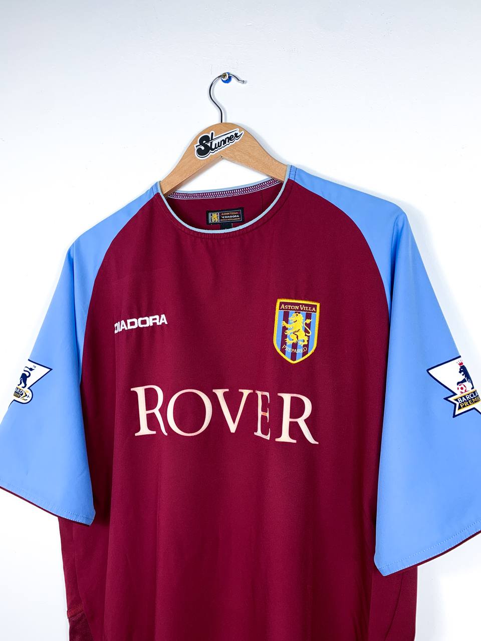 ASTON VILLA 2003/2004 HOME SHIRT #18 ANGEL [L/XL]