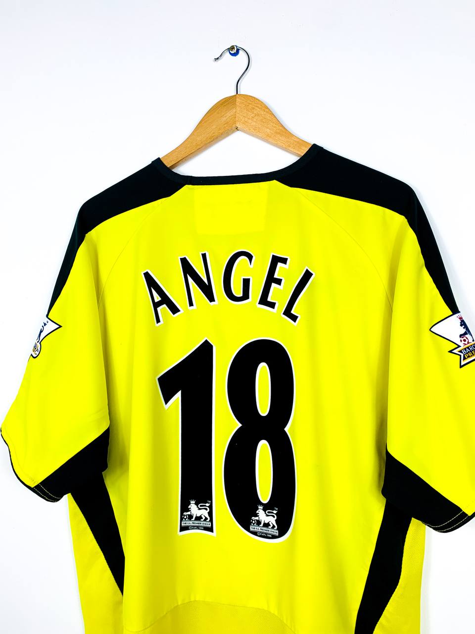 ASTON VILLA 2003/2004 AWAY SHIRT #18 ANGEL [L/XL]