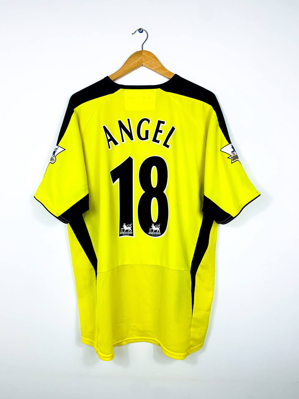 ASTON VILLA 2003/2004 AWAY SHIRT #18 ANGEL [L/XL]