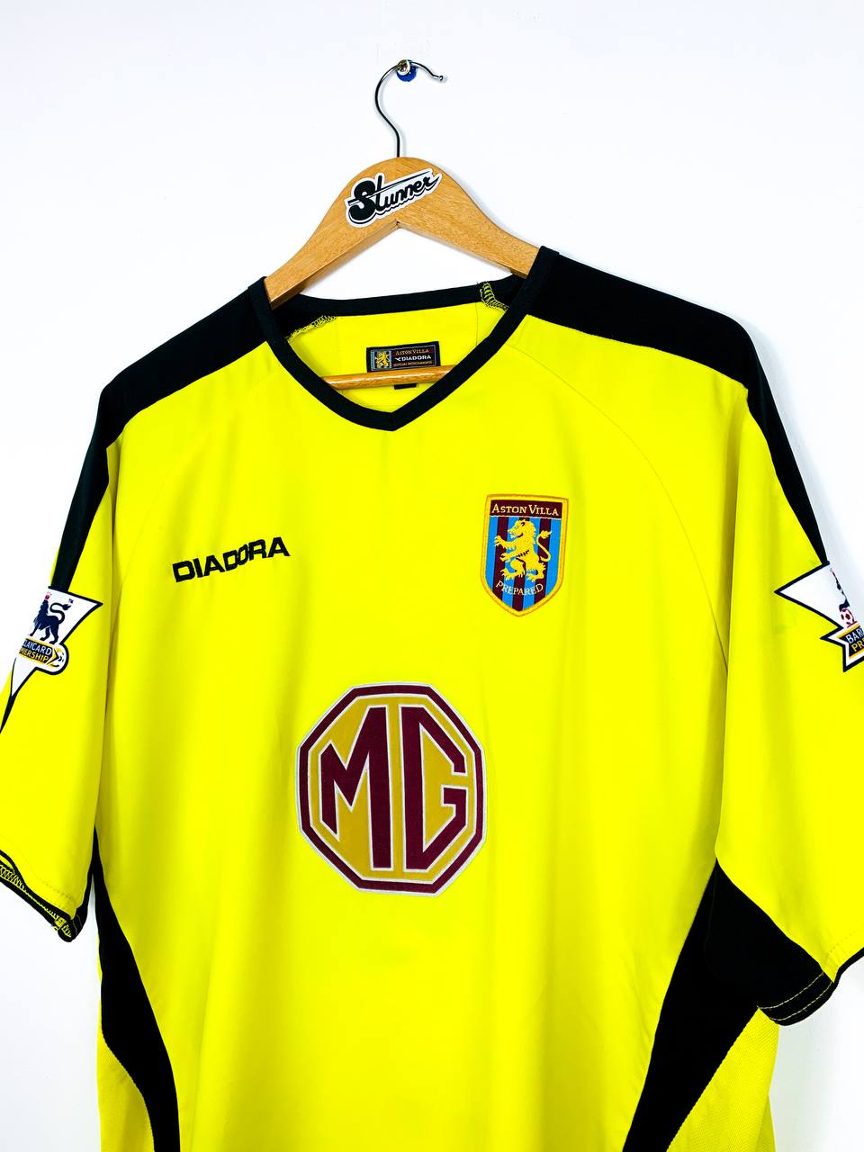 ASTON VILLA 2003/2004 AWAY SHIRT #18 ANGEL [L/XL]