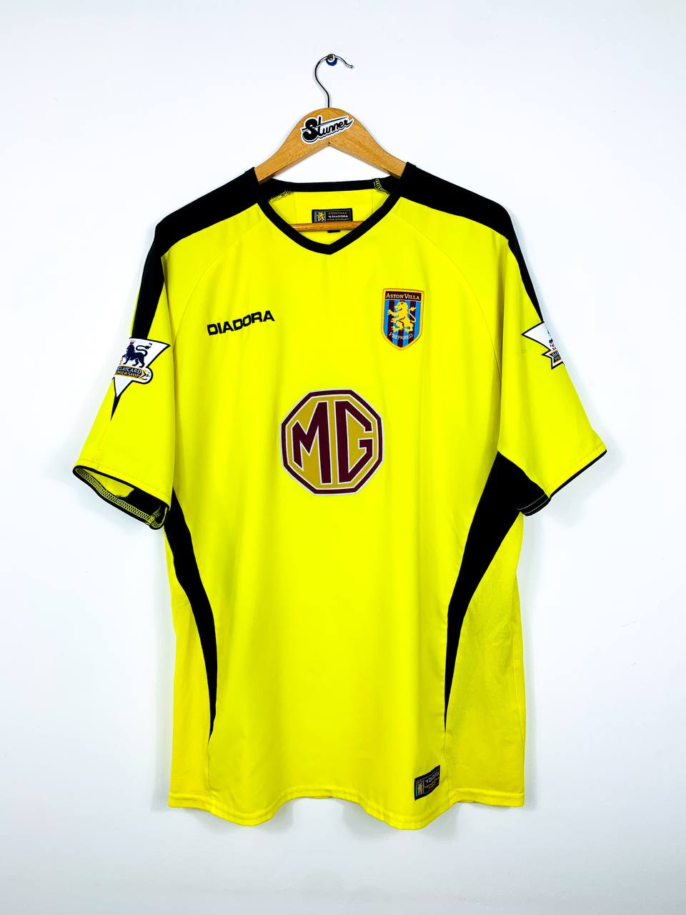 ASTON VILLA 2003/2004 AWAY SHIRT #18 ANGEL [L/XL]