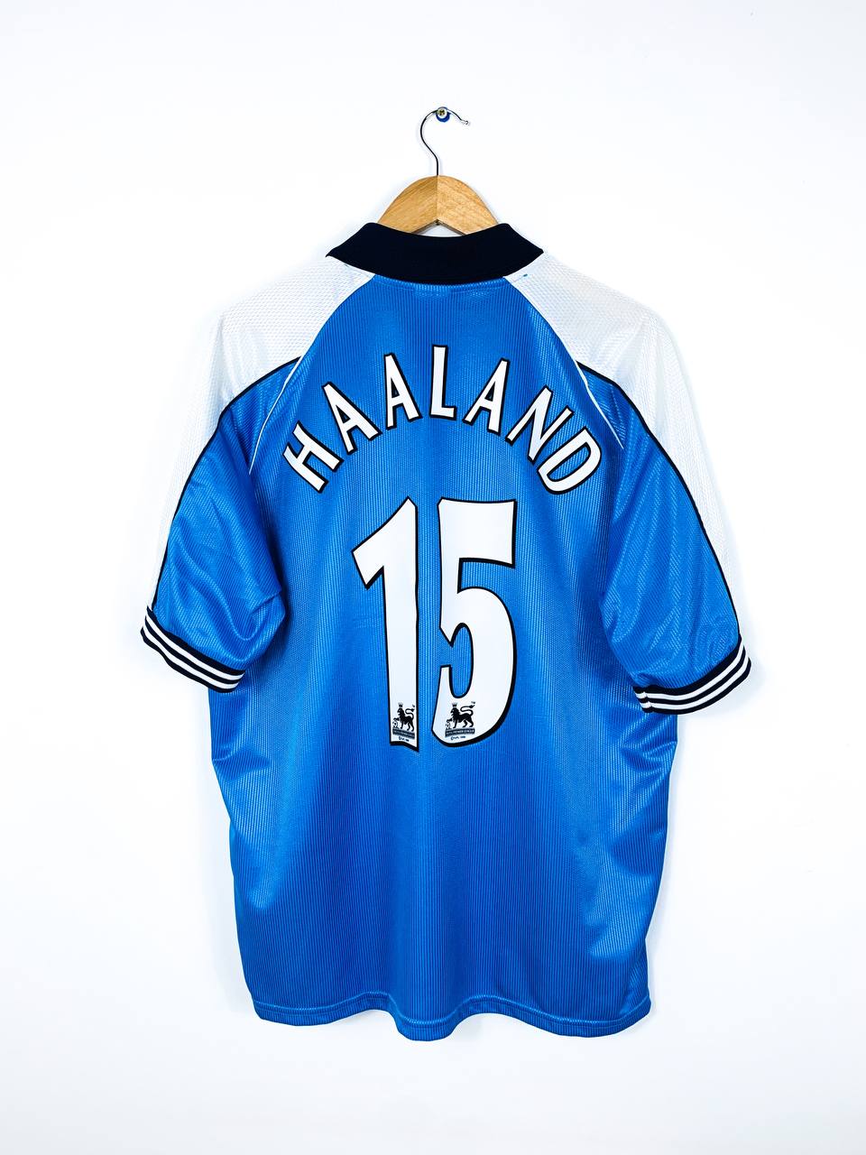 MANCHESTER CITY 1999/2001 HOME SHIRT #15 HAALAND