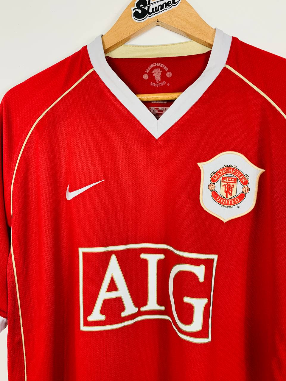 MANCHESTER UNITED 2006/2007 HOME SHIRT #16 CARRICK